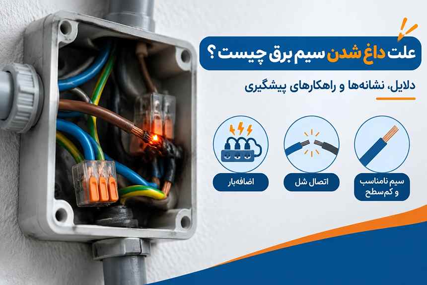 علت داغ شدن سیم برق چیست - راهنمای جامع دلایل و پیشگیری